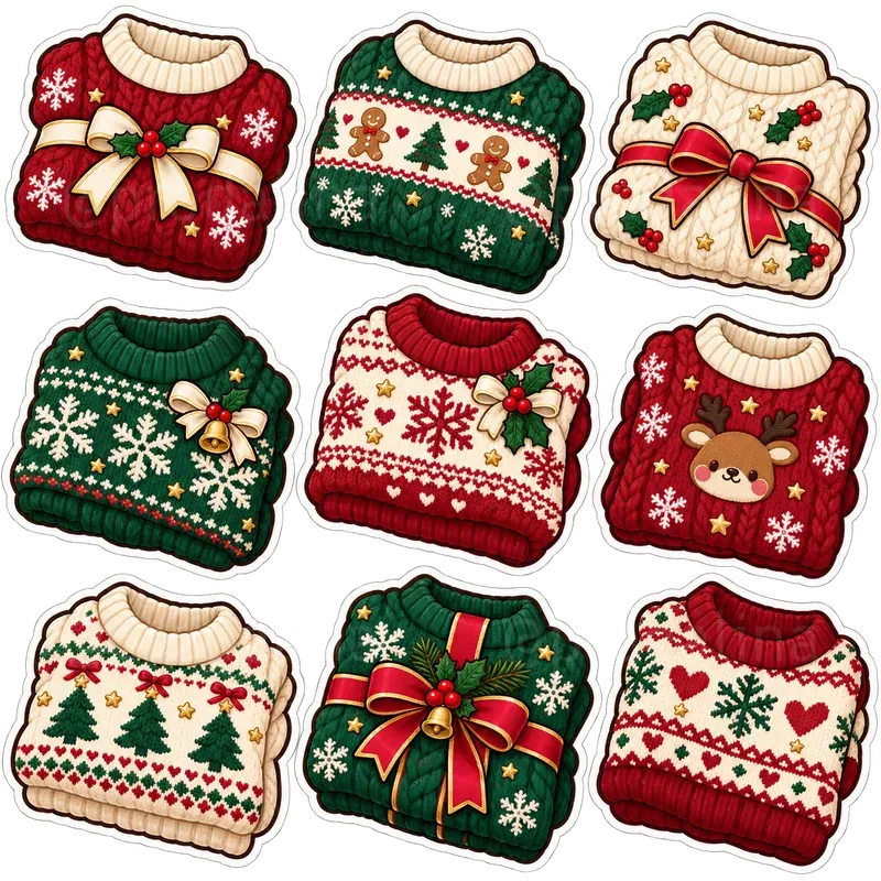 Cozy Christmas Kawaii Stickers