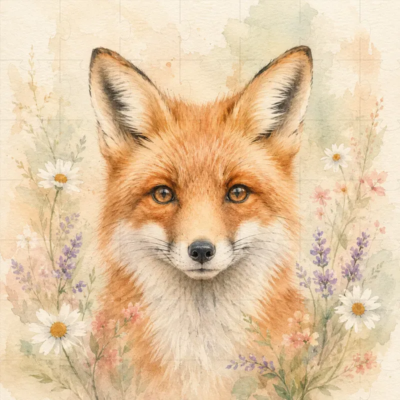 Hand Painted Forest Animal Nursery Art