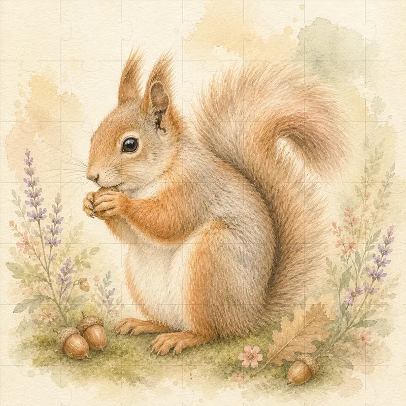 Hand Painted Forest Animal Nursery Art