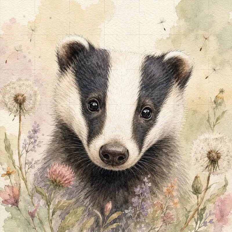 Hand Painted Forest Animal Nursery Art
