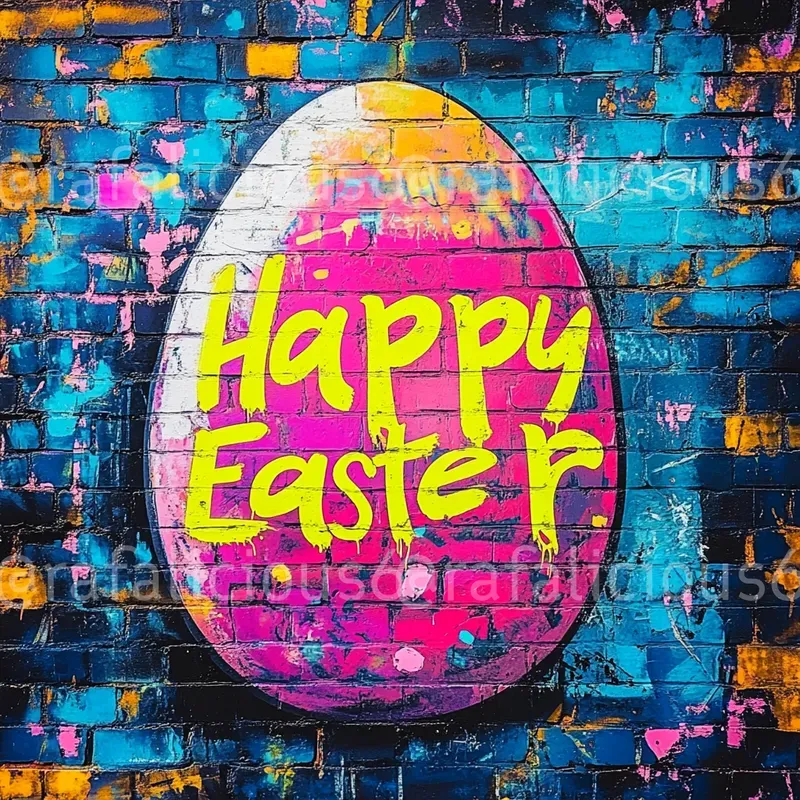 Urban Easter Street Art Cards