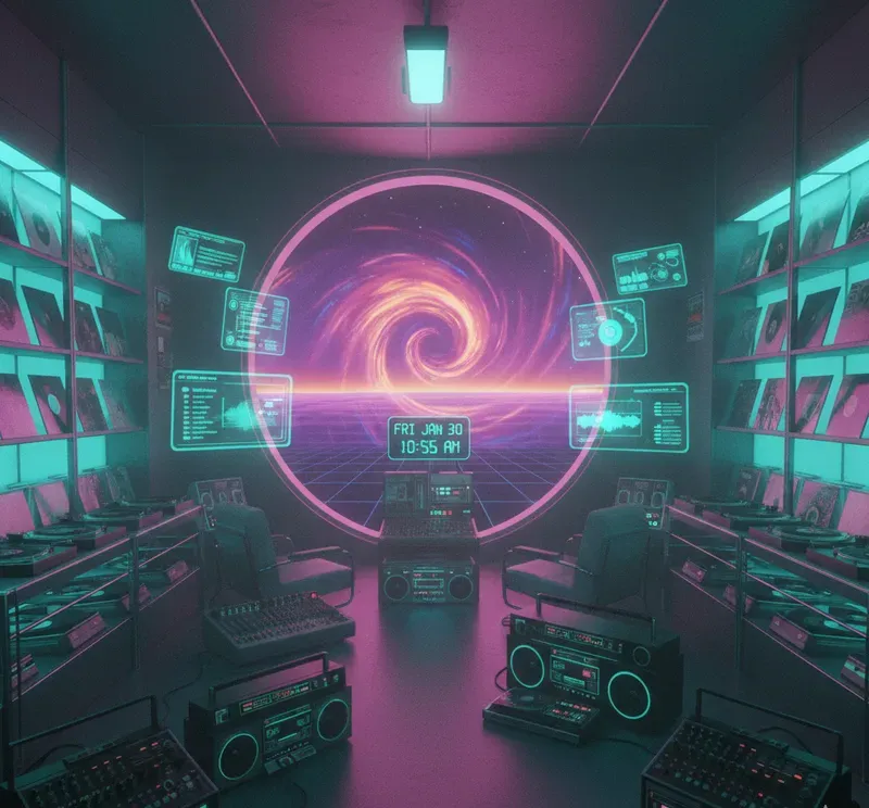 Retrofuturistic Cozy Scenes