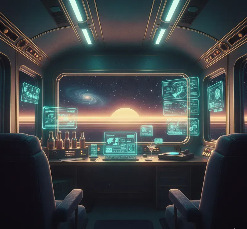 Retrofuturistic Cozy Scenes