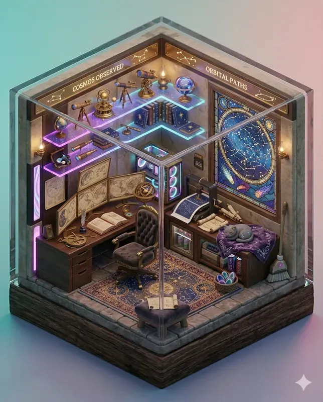 3D Cute Isometric Diorama Rooms