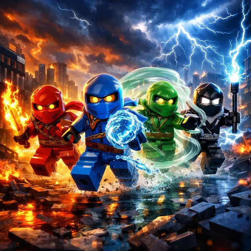 Epic Block Heroes Battle Scenes