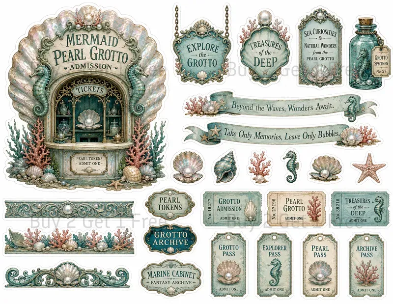 Ticket Booth Fussycut Ephemera Sheets