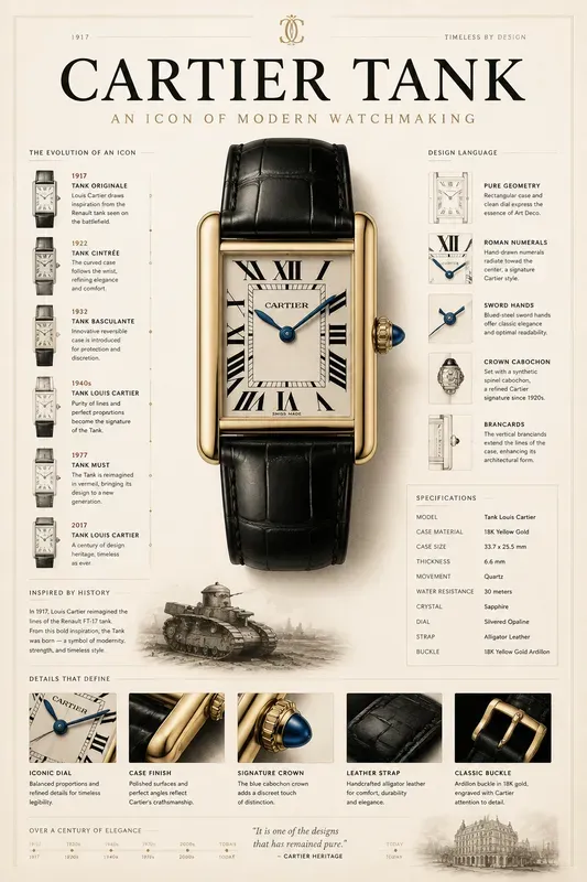 Iconic Watch Infographic Posters
