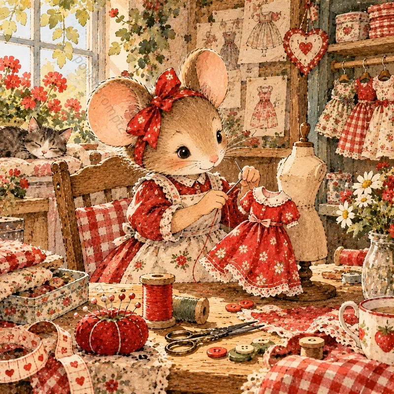 Nostalgic Storybook Watercolors