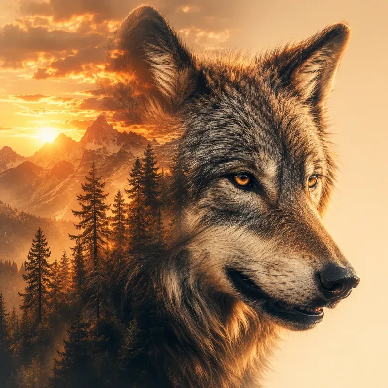 Wild Spirit Double Exposures