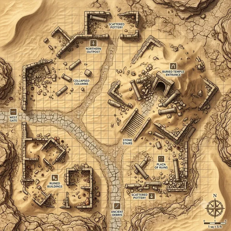 Tabletop RPG Fantasy Terrain Map Designs