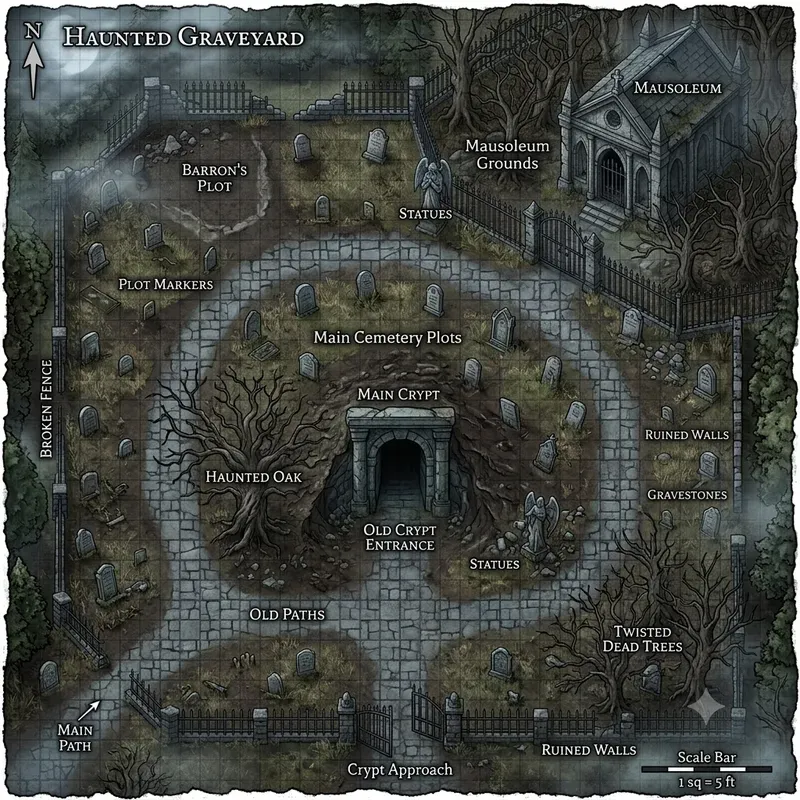Tabletop RPG Fantasy Terrain Map Designs