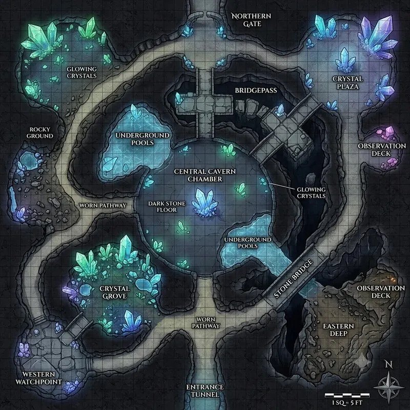 Tabletop RPG Fantasy Terrain Map Designs