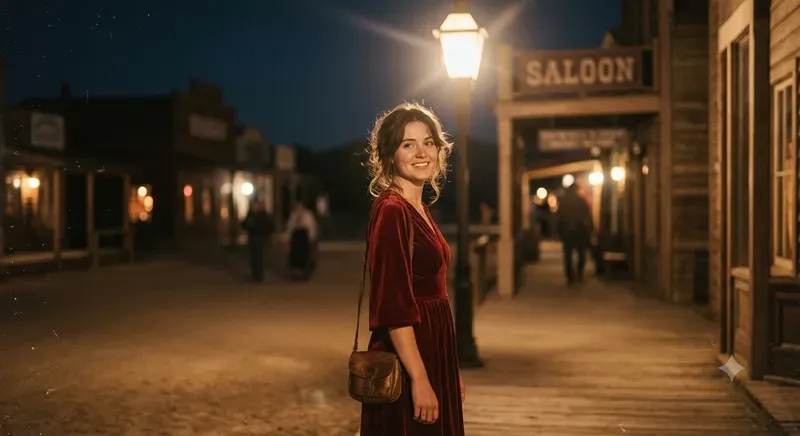 Vintage Western Film Portrait Generator