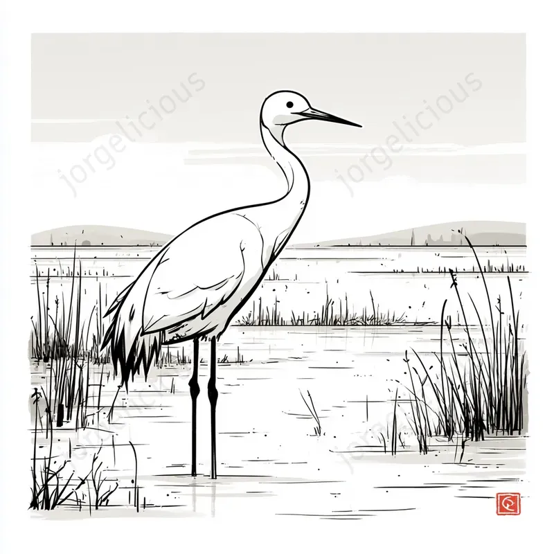 Poetic Monochrome Ink Illustrations