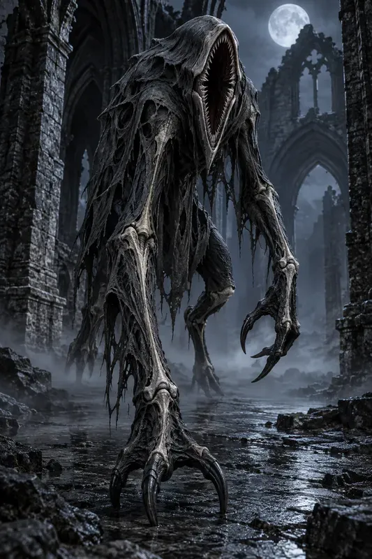 Shrouded Gothic Nightmare Creatures
