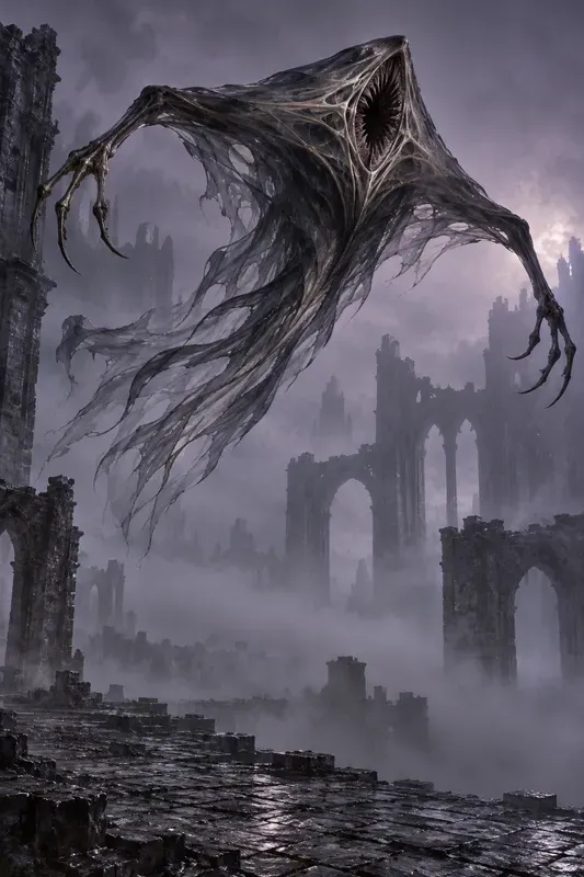Shrouded Gothic Nightmare Creatures