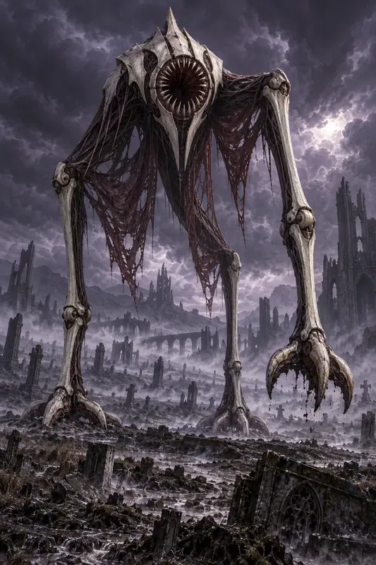 Shrouded Gothic Nightmare Creatures