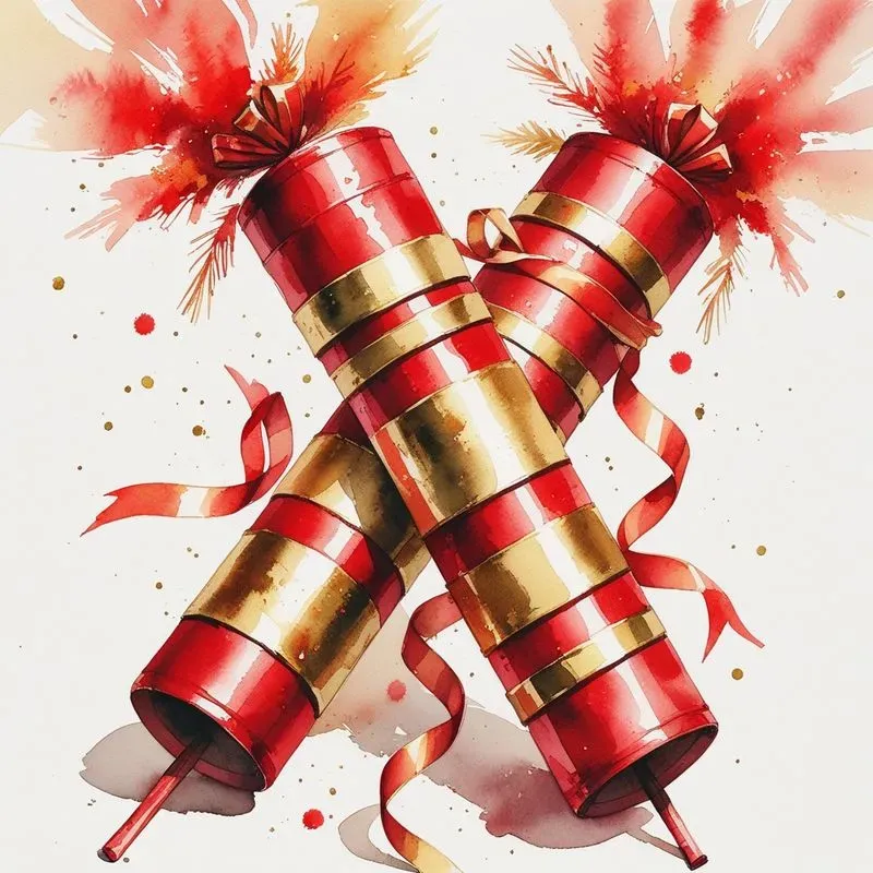 Watercolor Chinese New Year Illustrations