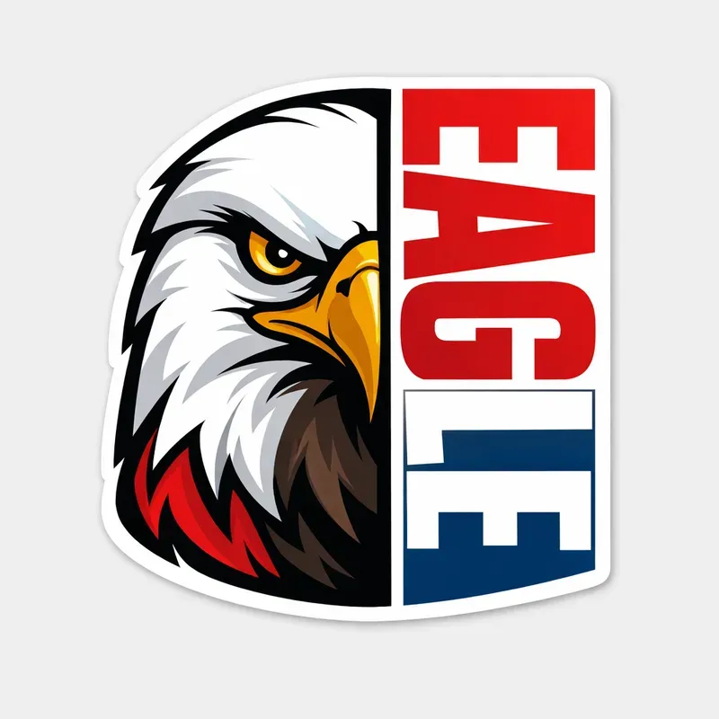 Minimalist Half Face Animal Sticker Art