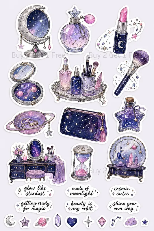 Western Girly Aesthetic Stickers