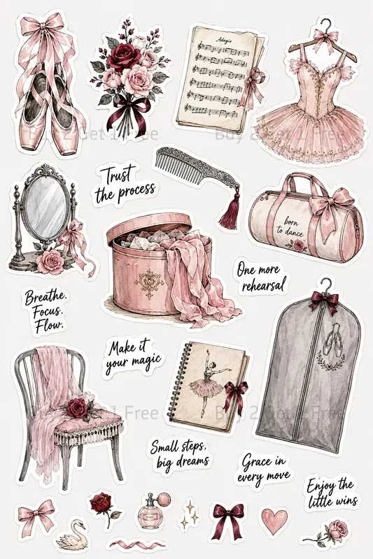 Western Girly Aesthetic Stickers