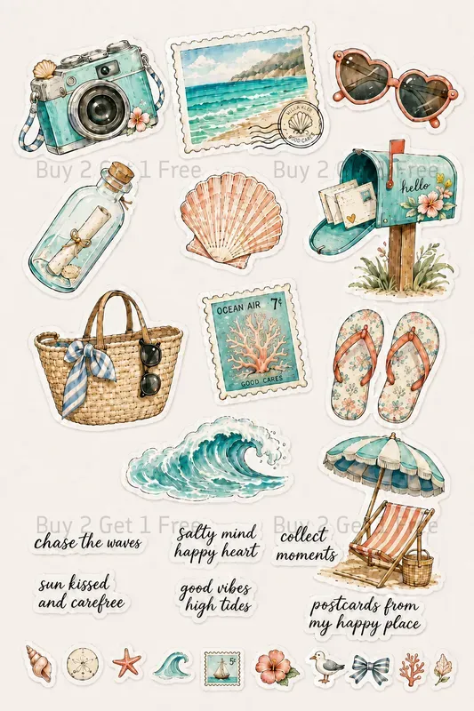 Western Girly Aesthetic Stickers