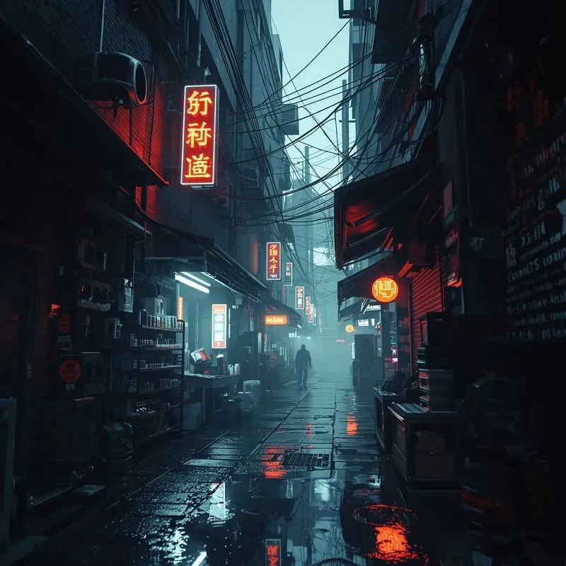Cyberpunk Rain Bases 5000