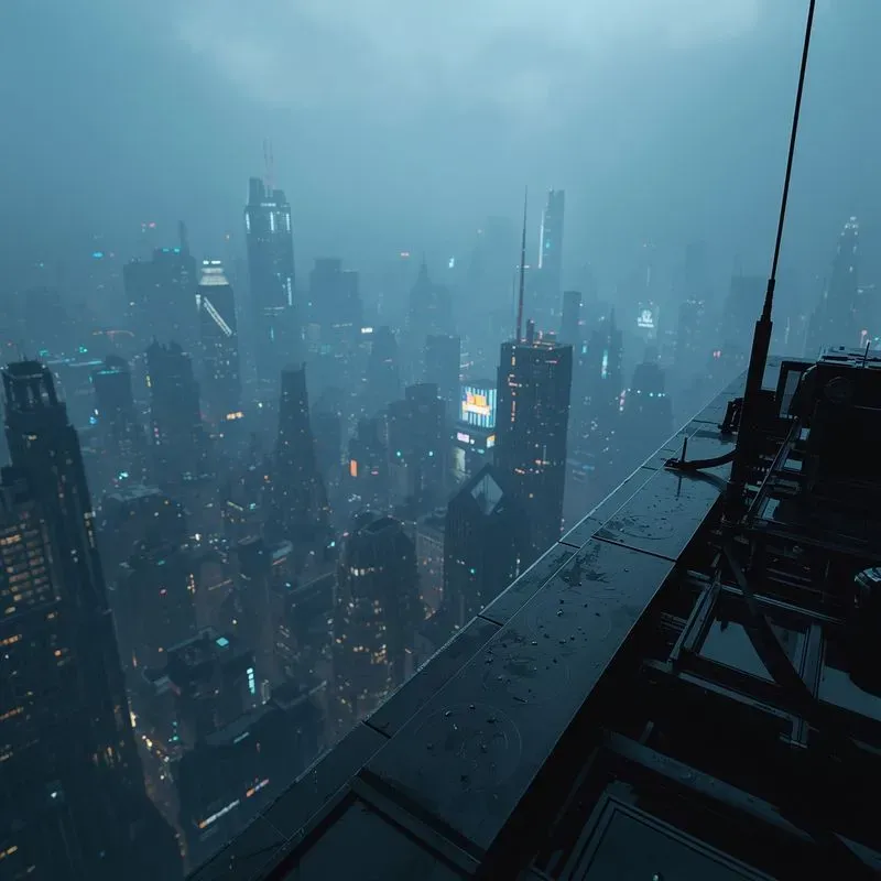 Cyberpunk Rain Bases 5000