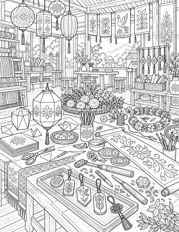 Artisan Festival Coloring Pages