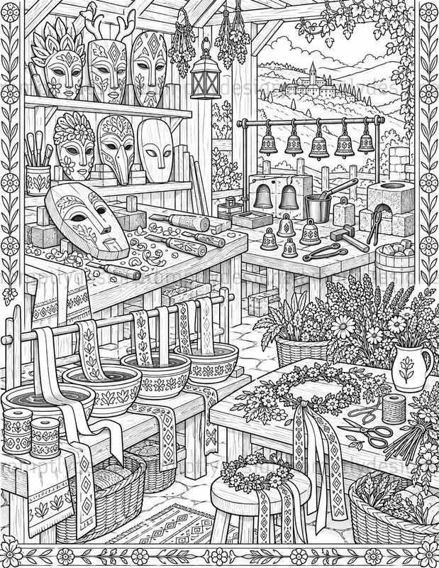 Artisan Festival Coloring Pages