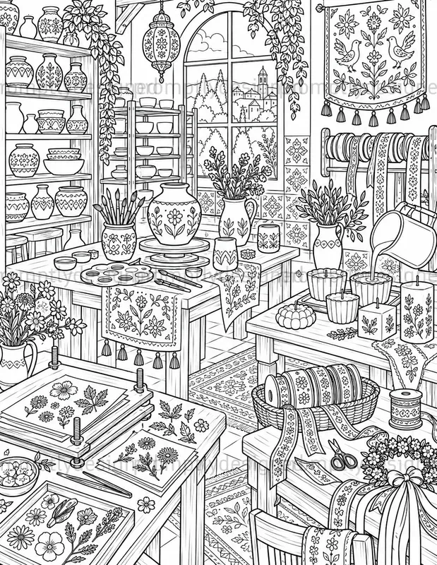Artisan Festival Coloring Pages