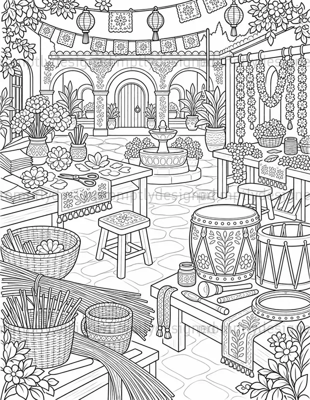 Artisan Festival Coloring Pages