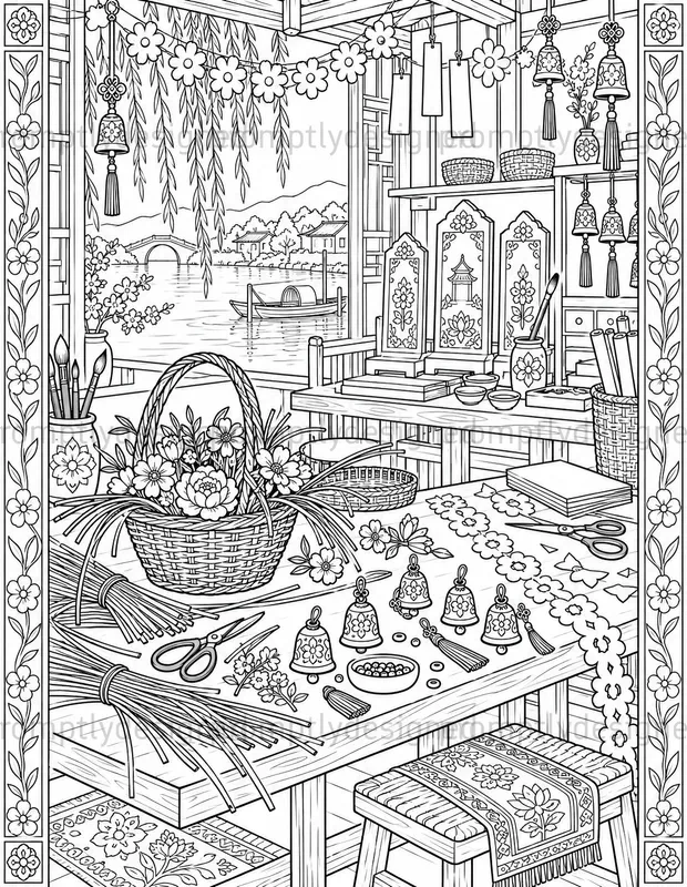 Artisan Festival Coloring Pages