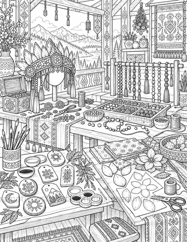 Artisan Festival Coloring Pages
