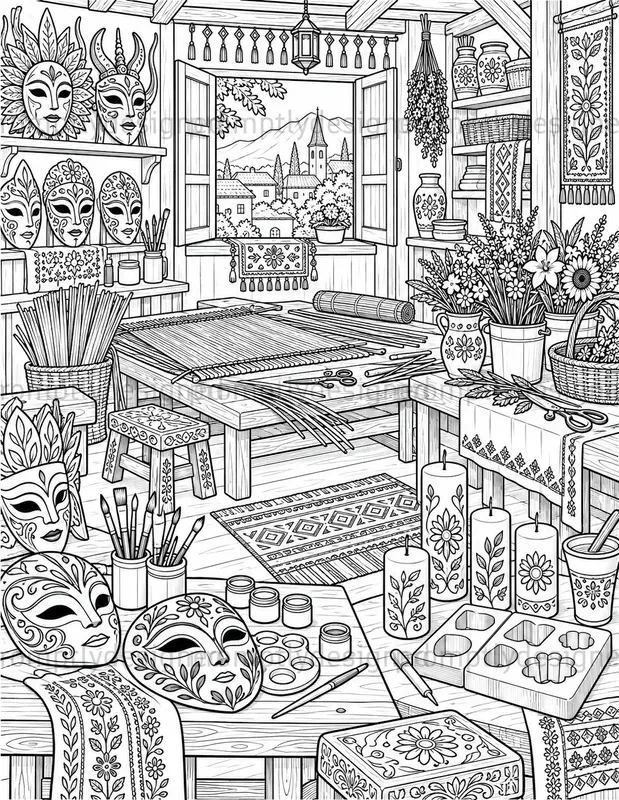 Artisan Festival Coloring Pages