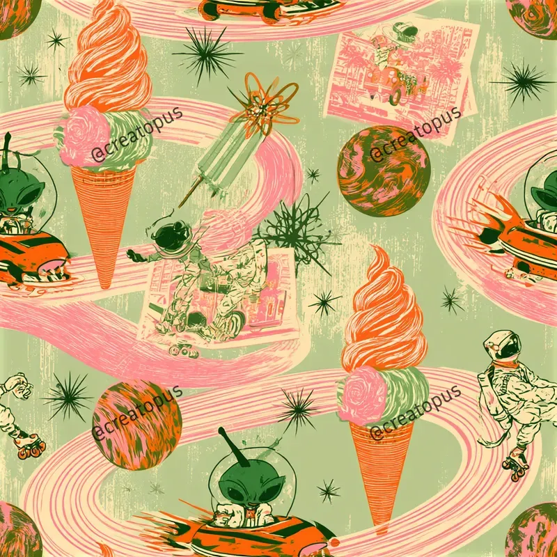 Retro Space Travel Patterns