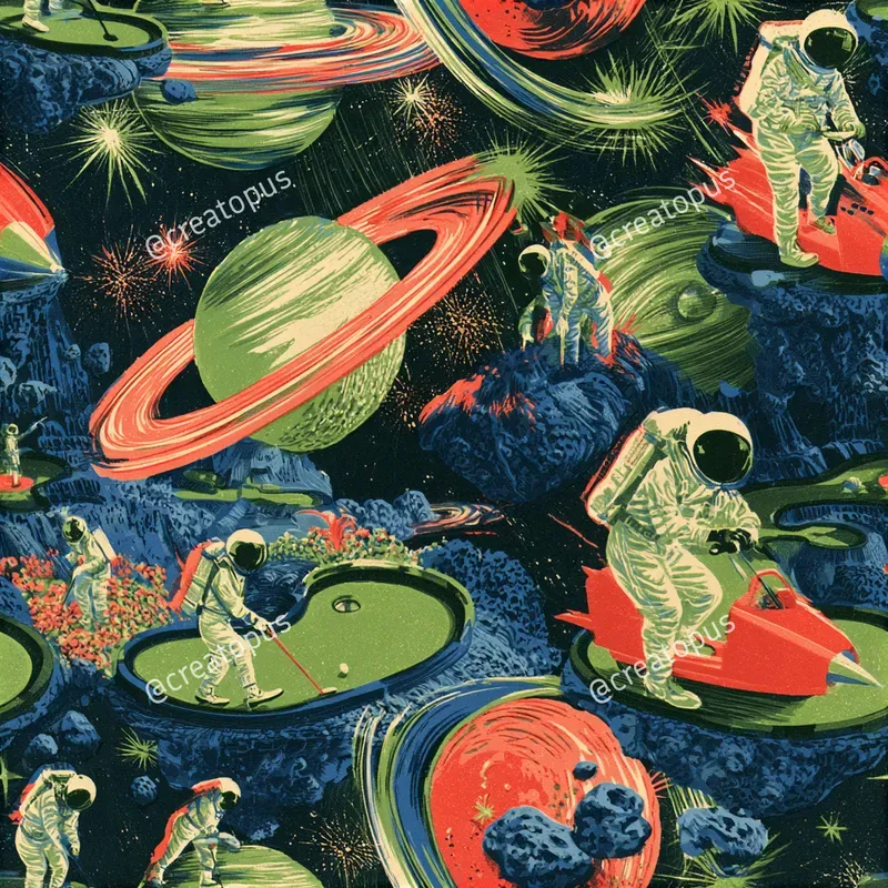 Retro Space Travel Patterns