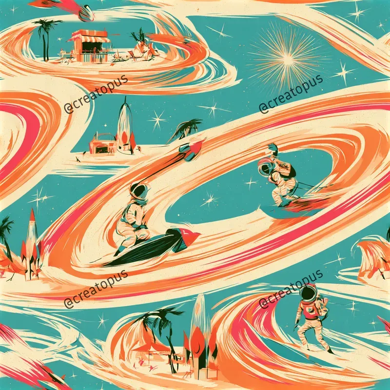 Retro Space Travel Patterns