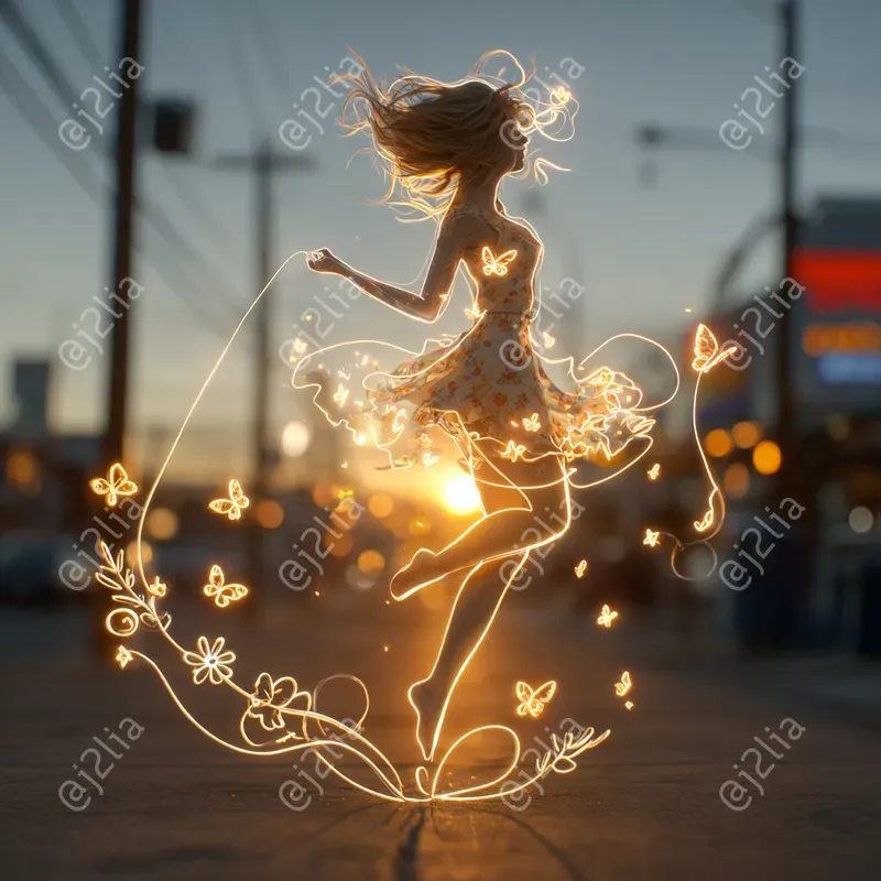 Neon Motion Street Art Posters