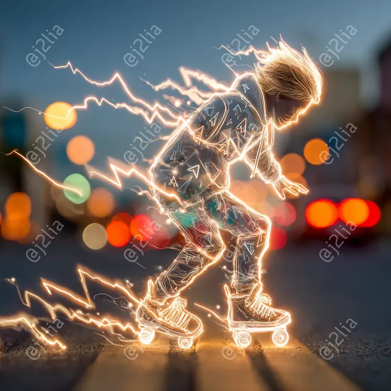 Neon Motion Street Art Posters