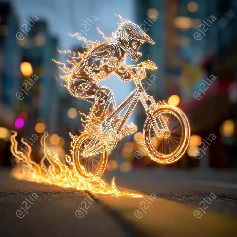 Neon Motion Street Art Posters