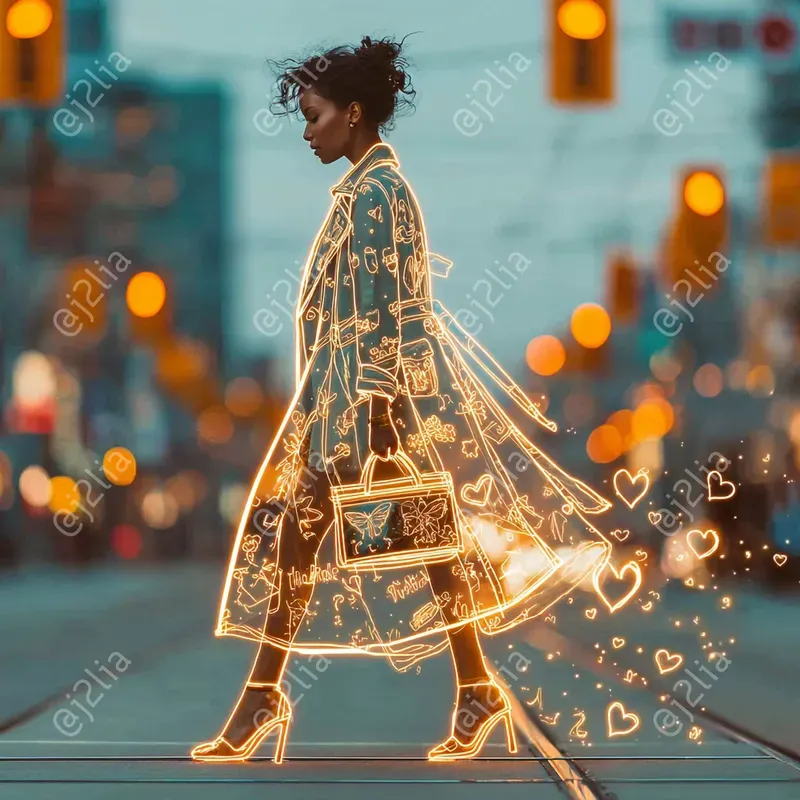 Neon Motion Street Art Posters