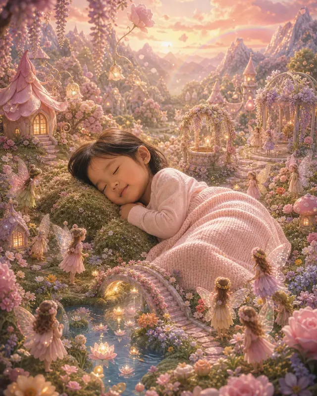 Children In A Miniature Fantasy World