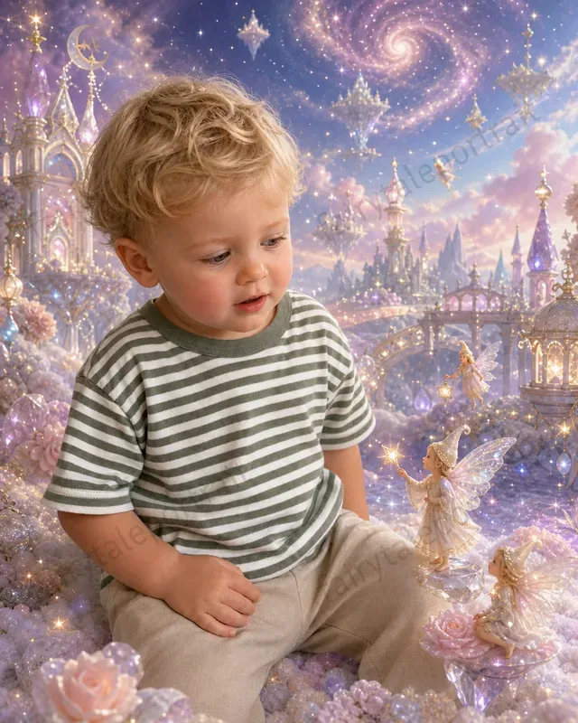 Children In A Miniature Fantasy World