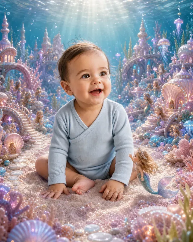 Children In A Miniature Fantasy World