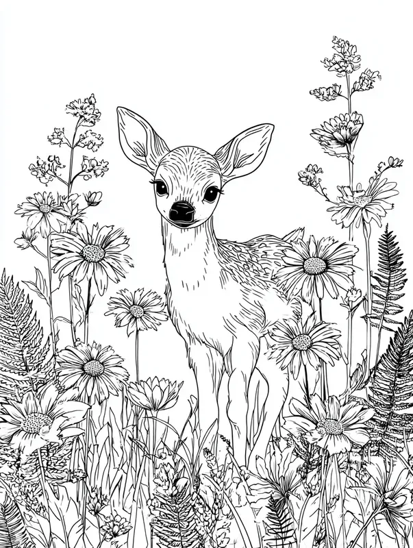 Woodland Animal Coloring Pages