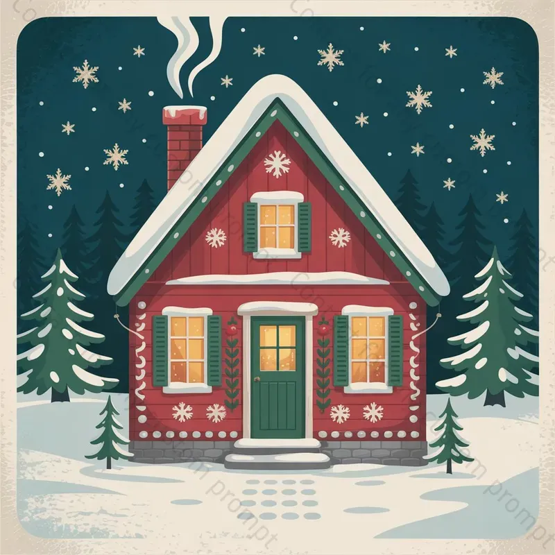 Vintage Nostalgic Christmas Illustrations