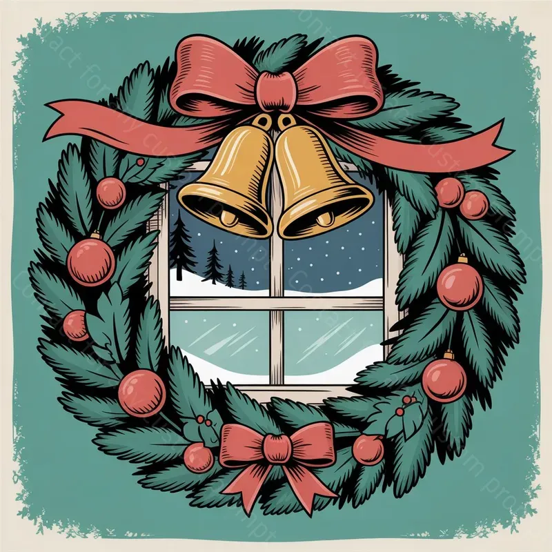 Vintage Nostalgic Christmas Illustrations