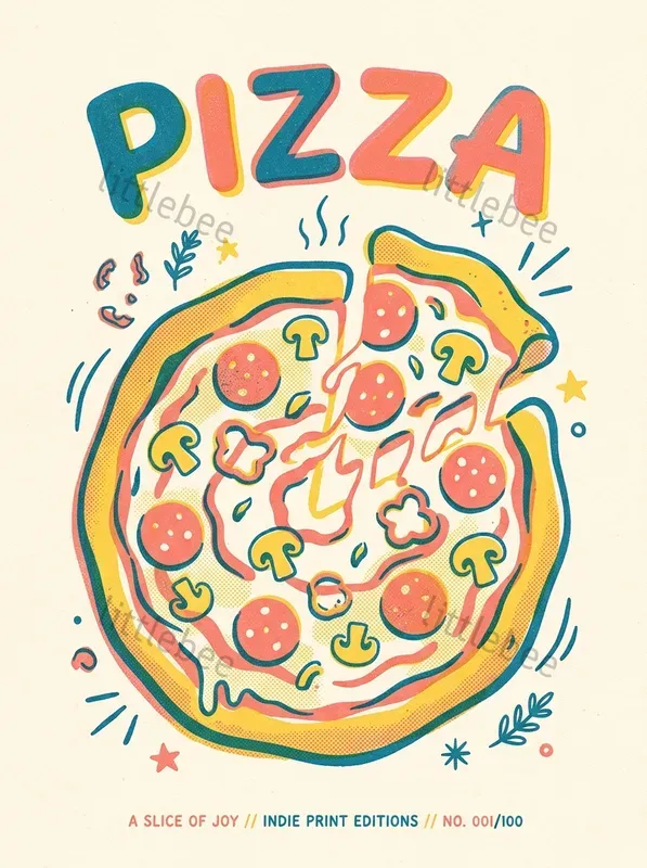 Risograph Food Poster Makers