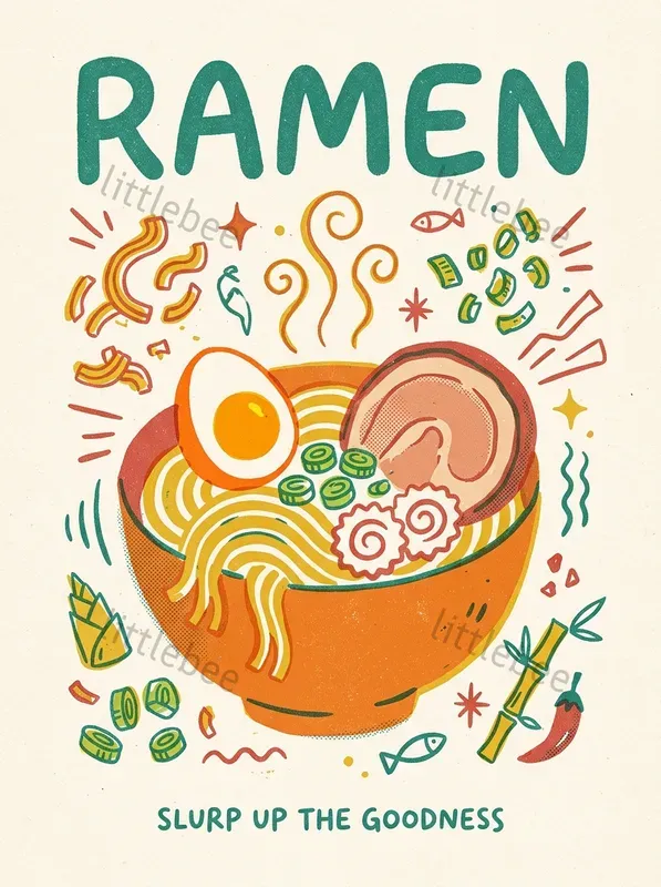 Risograph Food Poster Makers